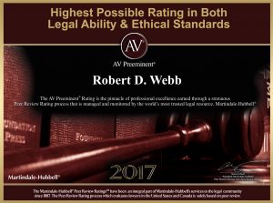 Robert Webb AV Preeminent 2017